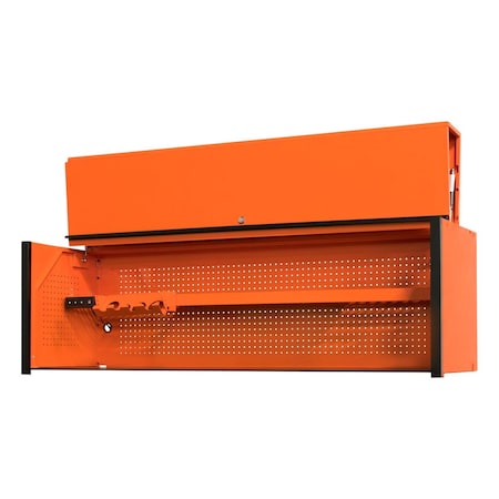 Extreme Tools 72"W x 21"D Extreme Power Workstation Hutch Orange w Black Handle DX722101HCORBK